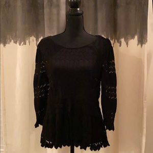 Free People black blouse. SZ M.